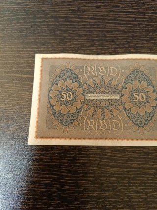 Billete 50 Marcos Alemania 1919 sin circular.