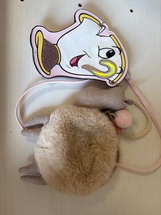 Set de 2 bolsos niña personaje dibujos animados