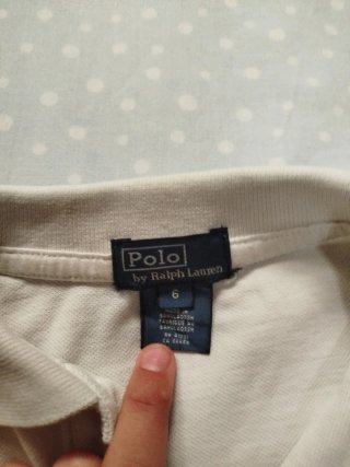 Polo Ralph Lauren niño blanco