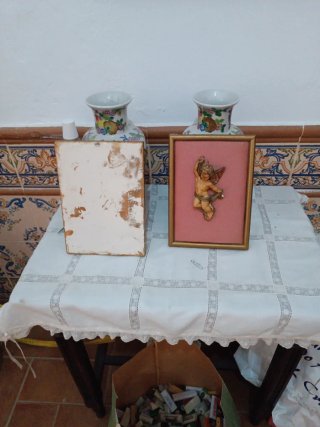 Pareja Angelitos Decoración Vintage