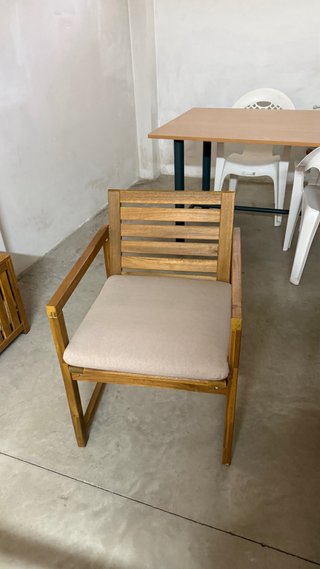 Conjunto Muebles Exterior Madera: Mesa Silla Banco