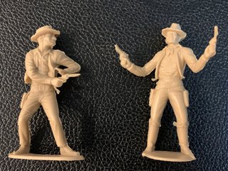 Lotto 4 Soldatini Cowboy Baravelli Vintage