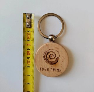 Portachiavi in legno Yoga Anima