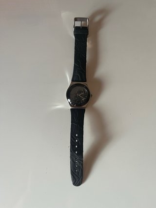 Swatch Irony Medium Black Flower