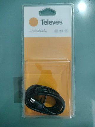 Cable Coaxial Antena TV Televes 1.5m