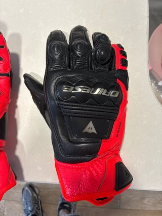 Guantes Moto Dainese 4 stroke Negro y rojo Talla L