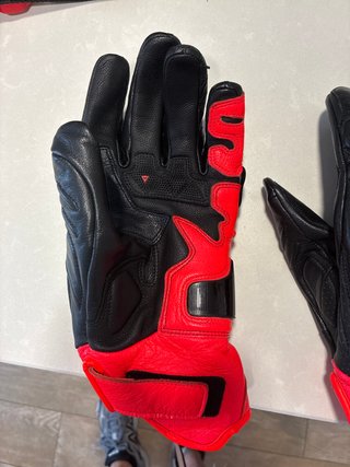 Guantes Moto Dainese 4 stroke Negro y rojo Talla L