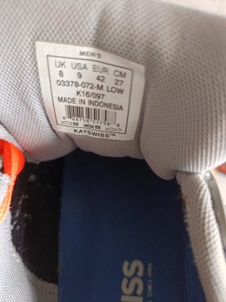 K-Swiss Zapatillas Grises y Naranjas