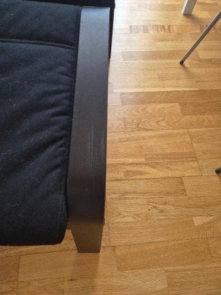 Sillón Poäng Ikea con Otomana Negra