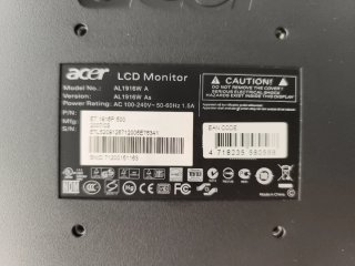 Monitor Acer Negro/Plateado