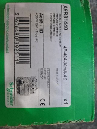 Interruptor Diferencial Schneider A9R81440