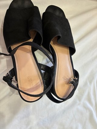 Sandalias de tacón negras
