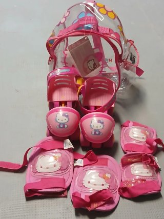 Patines y protecciones Hello Kitty
