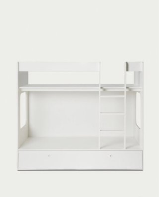 Litera nido blanca y rosa Kenay Home