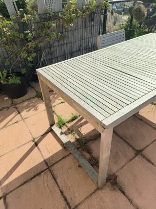 Tavolo da giardino allungabile in acacia NATERIAL