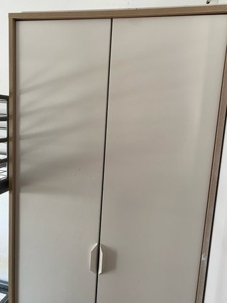 2 Armario de madera blanco
