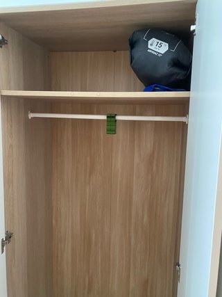 2 Armario de madera blanco