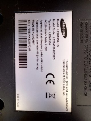 Televisor Samsung Negro 32 pulgadas, regalo TDT.