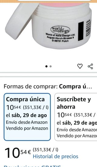2 x Gel de uñas Moldeador y reconstrucción uñas
