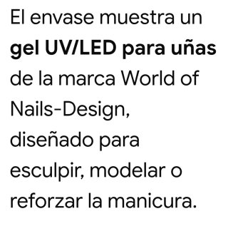 2 x Gel de uñas Moldeador y reconstrucción uñas