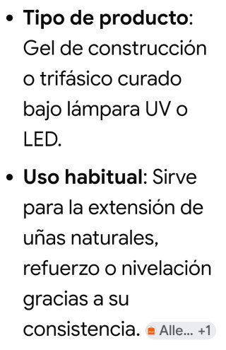 2 x Gel de uñas Moldeador y reconstrucción uñas