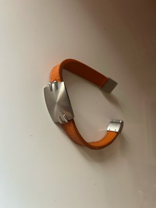 Pulsera Viceroy Cuero Naranja y Plata