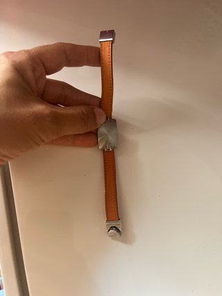 Pulsera Viceroy Cuero Naranja y Plata