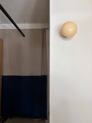 Lámpara aplique pared vidrio metal
