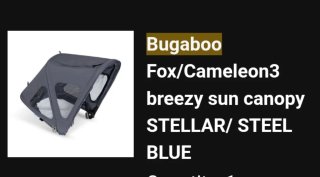Capota Verano Bugaboo Fox/Cameleon3 Azul