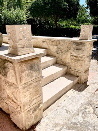 2 antiche fioriere quadrate in terracotta 1920
