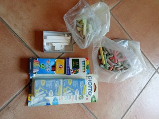 Set gessetti colorati e bianchi