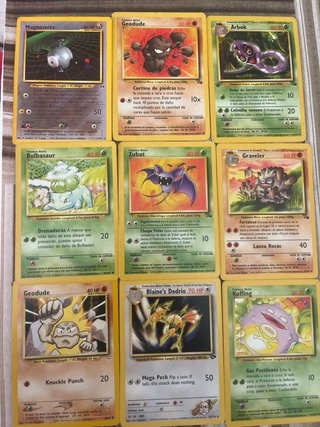 Lote Cartas Pokémon Antiguas Base Set Neo