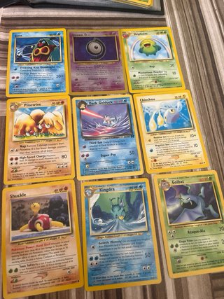 Lote Cartas Pokémon Antiguas Base Set Neo
