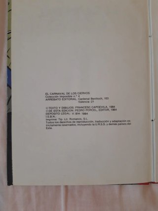 MAX--EL CARNAVAL DE LOS CIERVOS.  1 EDICIÓN 1984