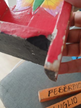 Calendario perpetuo legno farfalla