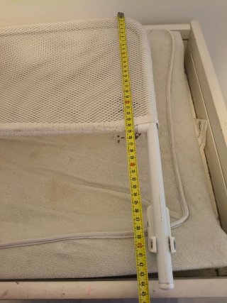 Barrera protectora cama anti caída bebé