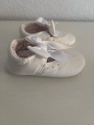 Zapatillas merceditas lazo blanco Talla 1