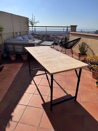 2 Tavoli Pieghevoli Sklum in Legno Massello