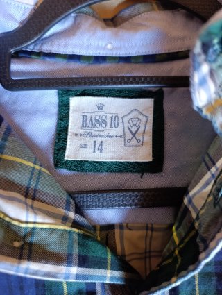 Camisa cuadros Bass10 T14 Manga Larga