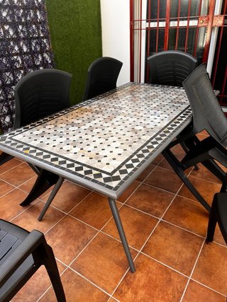 Mesa y 6 Sillas Exterior