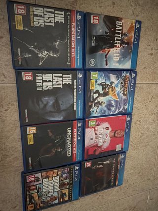Pack 8 Videojuegos PS4 compatible con ps5