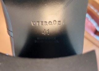 Botas Uterqüe Talla 41 Negras Piel.