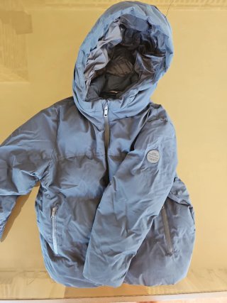 Abrigo invierno Zara niño azul marino T8