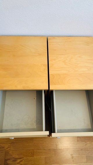 2 Mesitas Noche Madera Ikea