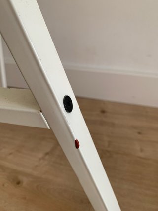 Mesa escritorio cristal y metal blanca