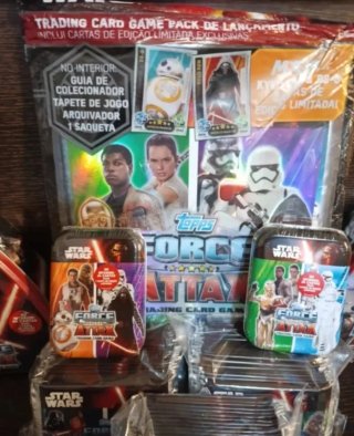 Star Wars  4 latas + 50 sobres + album ed Portugal