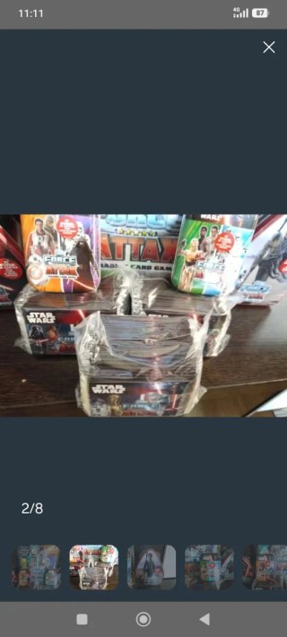 Star Wars  4 latas + 50 sobres + album ed Portugal