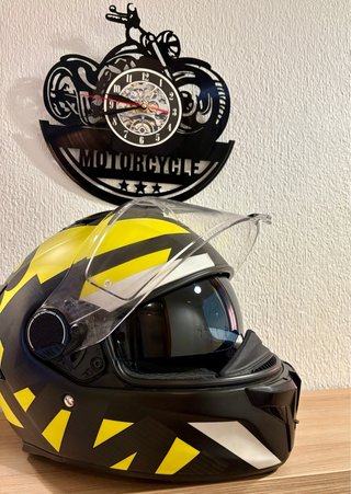 Casco BMW Negro y Amarillo