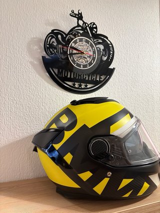 Casco BMW Negro y Amarillo