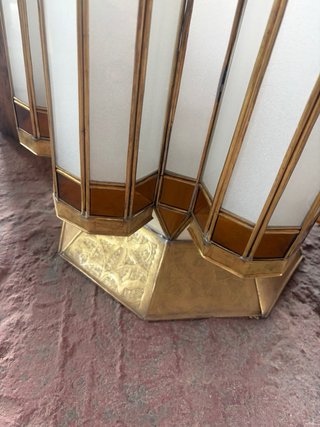 Farol grande lámpara dorada Marrakech